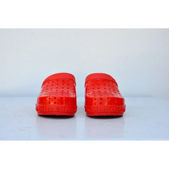 Girls CHICCO Red Clogs Italian Sandals - DEADSTOCK Chicco 70s 80sEu 26